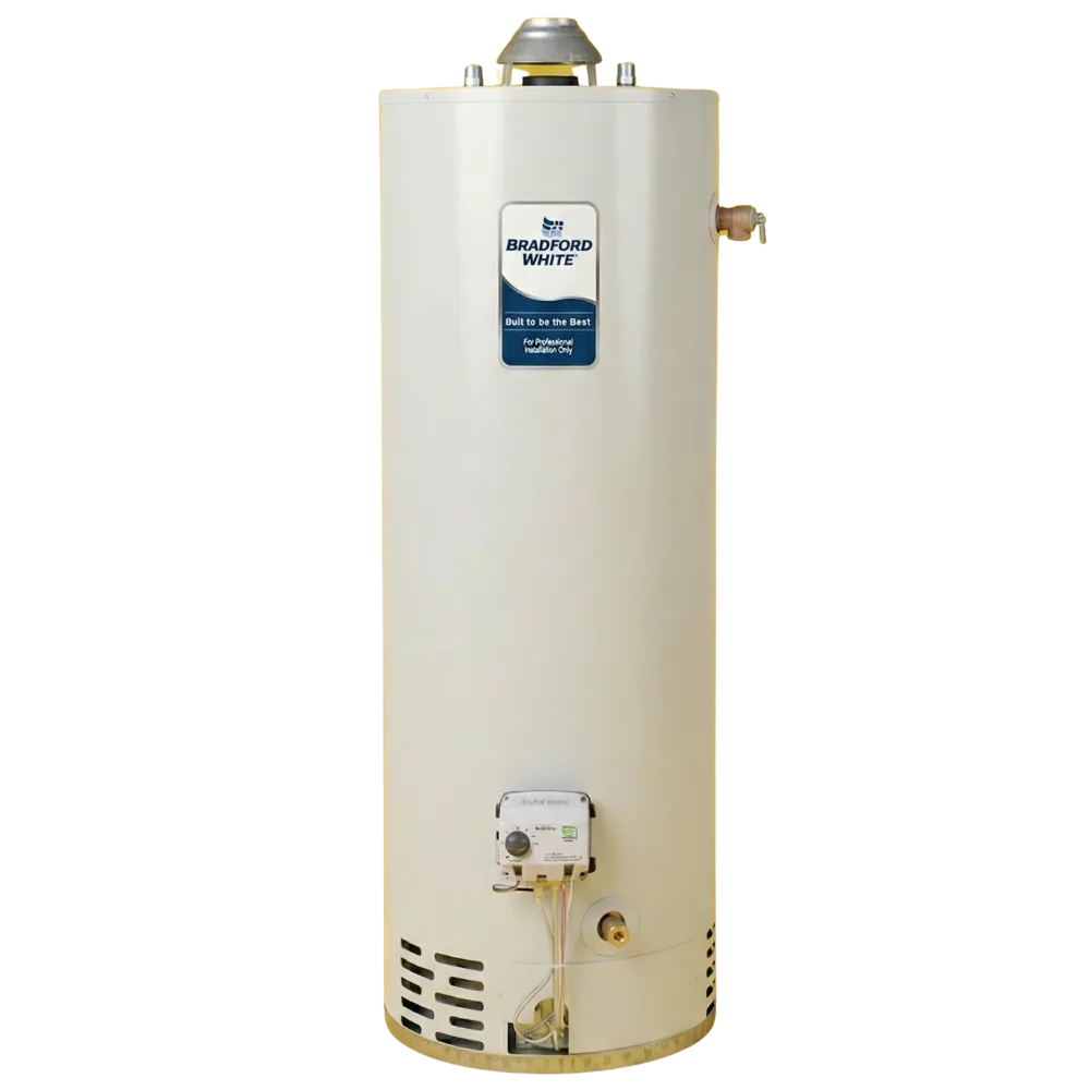 Bradford White gas hot water tank